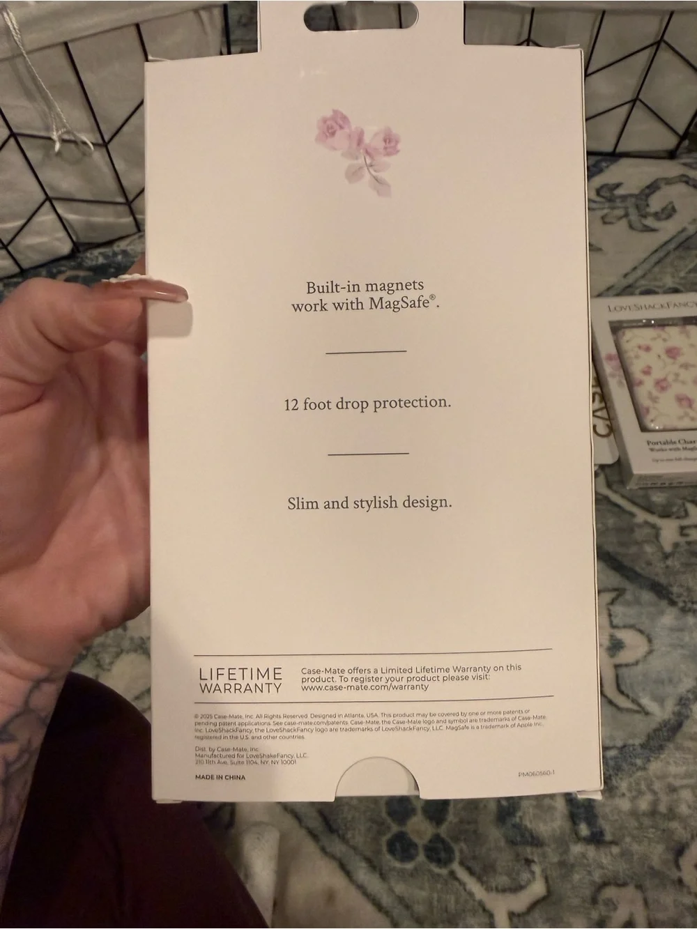 LoveShackFancy Pink Floral iPhone 16 Pro Max Case NWT
